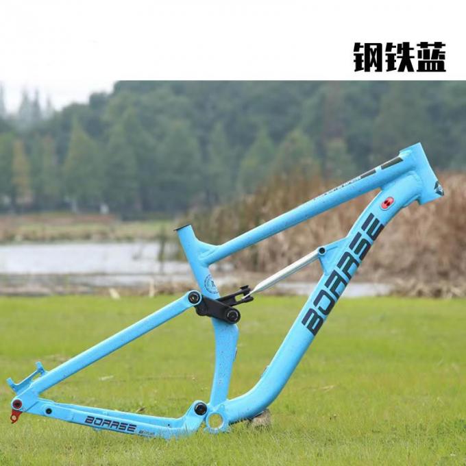 China Stock 27.5er Enduro Vollfederung Mountainbike Rahmen Abfahrt Softtail MTB 5